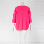 360 Cashmere Neon Pink Drop Shoulder Jumper