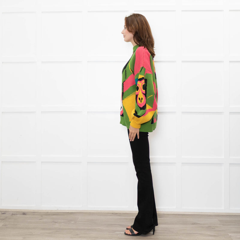 Farm Rio Multi Coloured Thick Knit Jumper