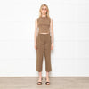 The Editor's Market Khaki Pleated Trousers