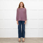 The Great Burgundy Silk Top With White Stars