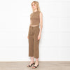 The Editor's Market Khaki Pleated Trousers