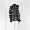 Dorothee Schumacher Black Floral Collared Sheer Shirt