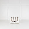 Aspinal of London Small White Lottie Bag With Silver Hardware