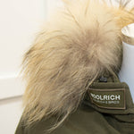 Woolrich Khaki Padded Fur Hooded Parka