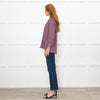 The Great Burgundy Silk Top With White Stars