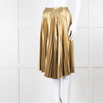A.L.C Gold Pleated Skirt