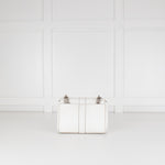 Aspinal of London Small White Lottie Bag With Silver Hardware