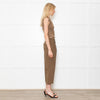 The Editor's Market Khaki Pleated Trousers