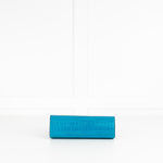 Manu Atelier Blue Croc Embossed Ladybird Crossbody Bag