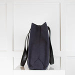 Chloe Navy Blue Medium Woody Tote