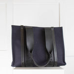 Chloe Navy Blue Medium Woody Tote