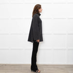 ME + EM Grey Chunky Knit Merino Wool Turtle Neck