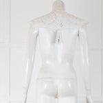 Ganni White Frill Collar