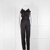 Ridley Black Sleeveless Satin Jumpsuit