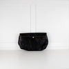Luella Black Leather Gold Hardware Clutch Bag