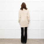 Joseph Oatmeal Round Neck Jumper