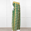Camilla Green Yellow Silk Elasticated Waist Trousers