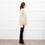 Joseph Oatmeal Round Neck Jumper