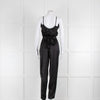 Ridley Black Sleeveless Satin Jumpsuit