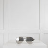 Linda Farrow Silver Aviator Sunglasses