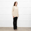 Joseph Oatmeal Round Neck Jumper
