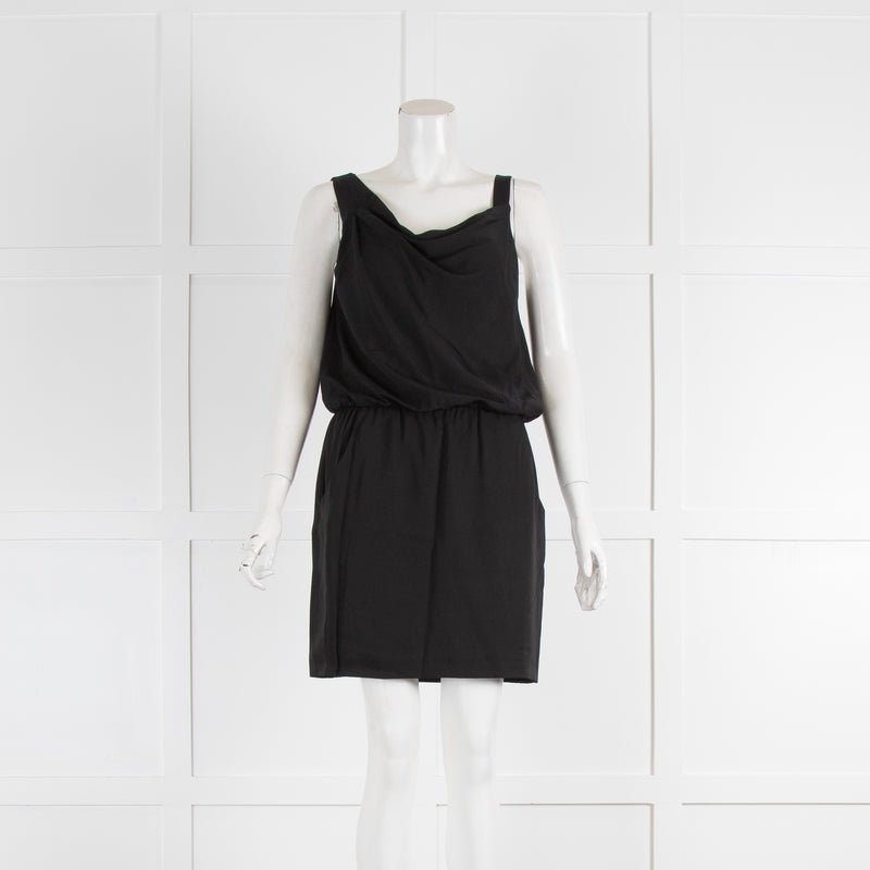 Theory Black Short Strap Sundress