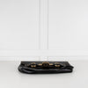 Luella Black Leather Gold Hardware Clutch Bag