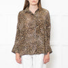The Kooples Leopard Print Collared Shirt