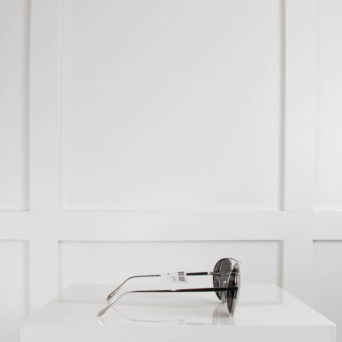 Linda Farrow Silver Aviator Sunglasses