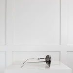 Linda Farrow Silver Aviator Sunglasses