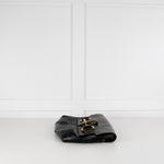 Luella Black Leather Gold Hardware Clutch Bag