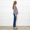 Steffen  Schraut Black And White Silk Speckled Top