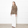 The Kooples Leopard Print Collared Shirt