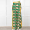 Camilla Green Yellow Silk Elasticated Waist Trousers