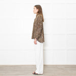 The Kooples Leopard Print Collared Shirt