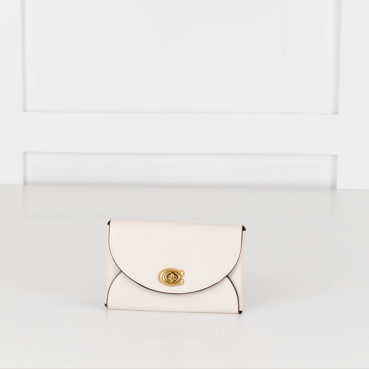 Coach White Small Leather Coin Purse