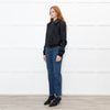 Joseph Black Slim Fit Leather Jacket