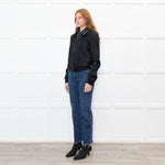 Joseph Black Slim Fit Leather Jacket