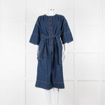 Vanessa Bruno Dark Denim Short Jumpsuit