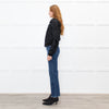 Joseph Black Slim Fit Leather Jacket