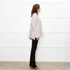 Podeny Putty Chunky Knit Polo Neck