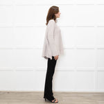 Podeny Putty Chunky Knit Polo Neck