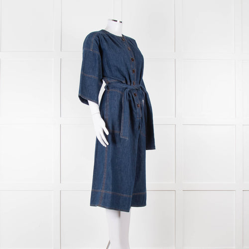 Vanessa Bruno Dark Denim Short Jumpsuit