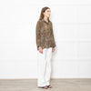 The Kooples Leopard Print Collared Shirt