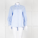 CH Carolina Herrera Blue Cotton Oversized Shirt