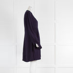 Diane Von Furstenberg Navy Blue Long Sleeve Tunic Dress