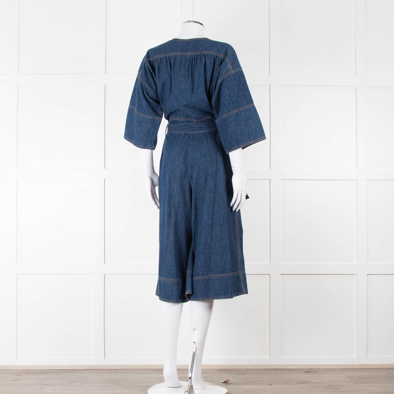 Vanessa Bruno Dark Denim Short Jumpsuit