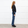 Joseph Black Slim Fit Leather Jacket