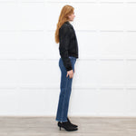 Joseph Black Slim Fit Leather Jacket
