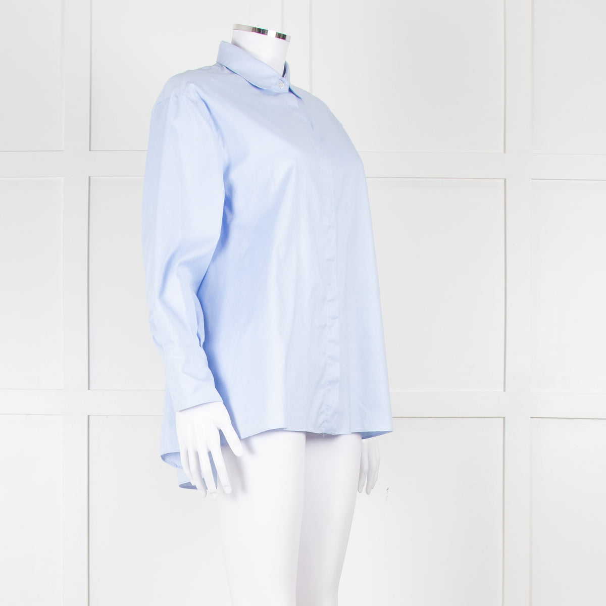 CH Carolina Herrera Blue Cotton Oversized Shirt